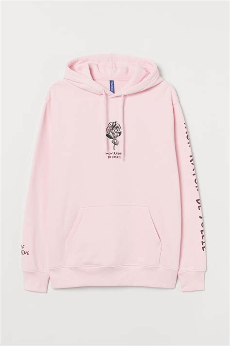 h&m pink hoodie.